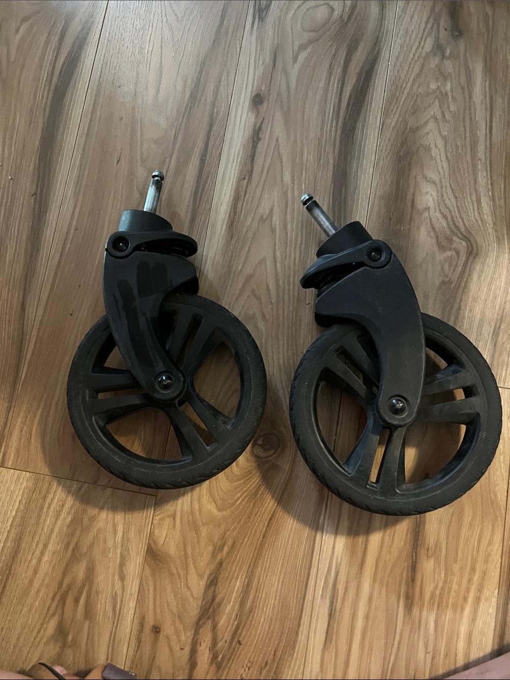 Mockingbird Replacement Black Stroller Front Wheels (Pair) - Picture 2 of 6